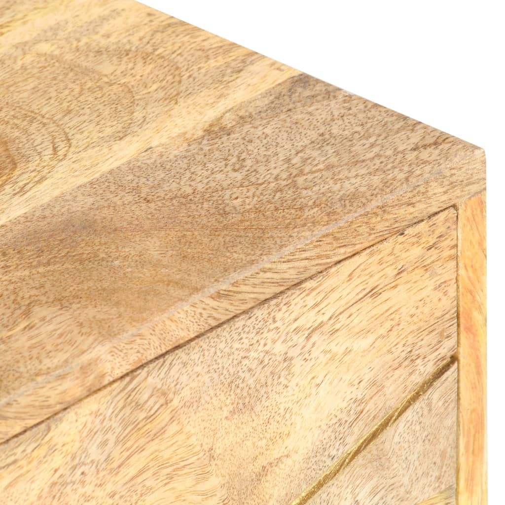 vidaXL Mesita de noche de madera maciza de mango 40x30x50 cm