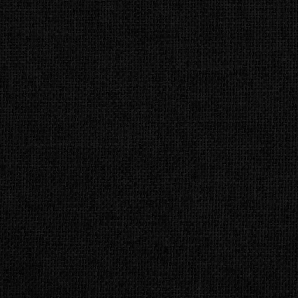 vidaXL Cama para perros de tela negra 70x52x30 cm