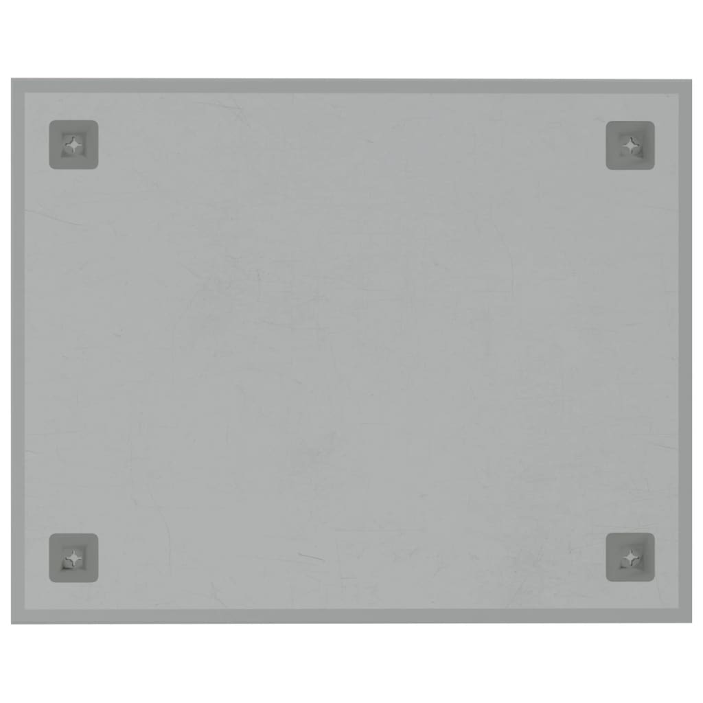 vidaXL Pizarra magnética de pared vidrio templado blanco 50x40 cm