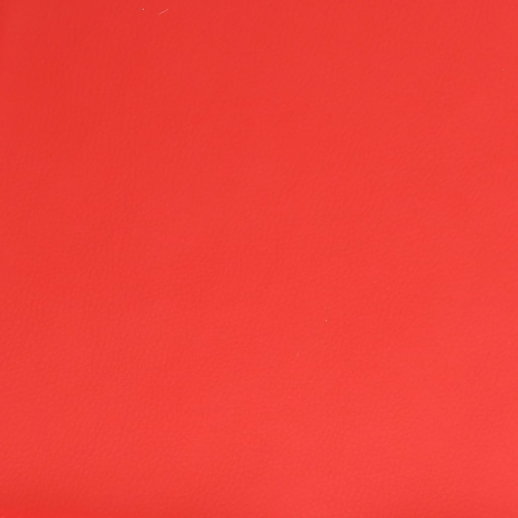 vidaXL Reposapiés de cuero sintético rojo 78x56x32 cm