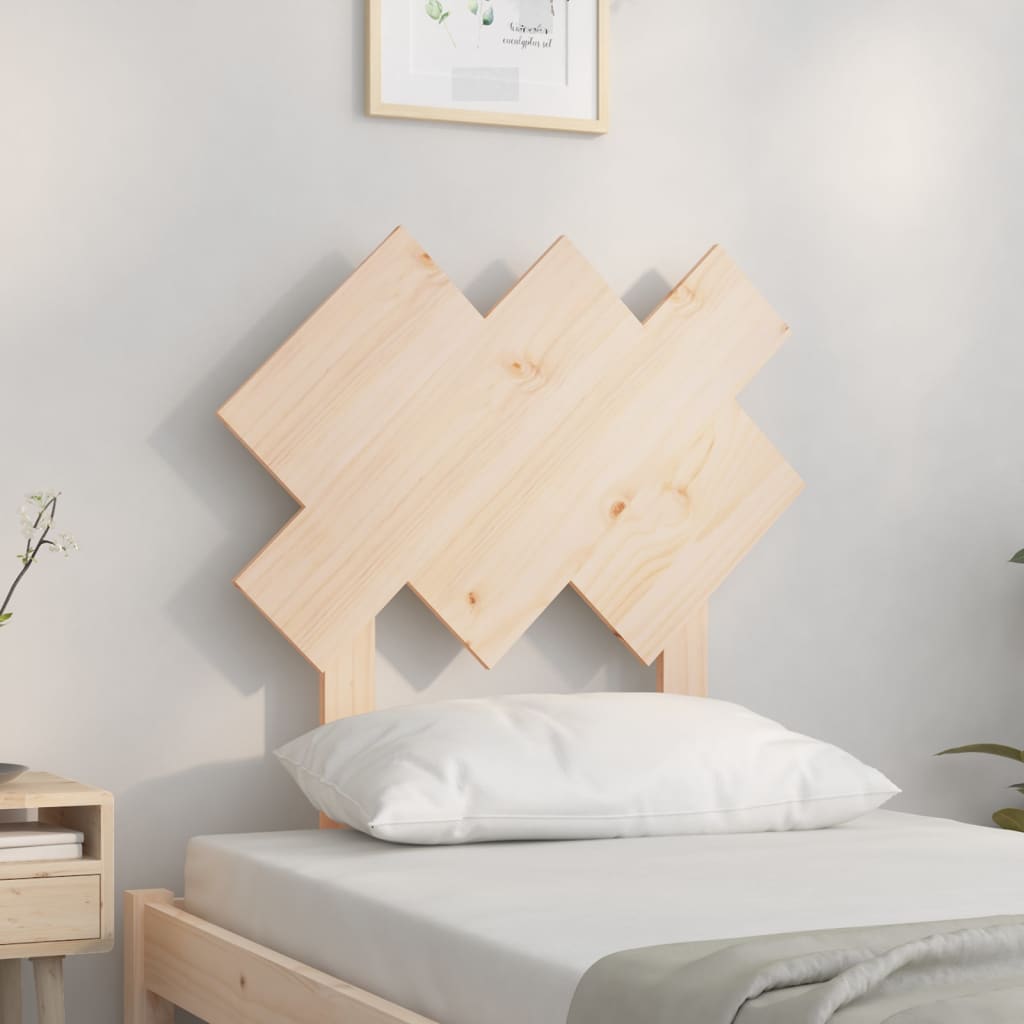 vidaXL Cabecero de cama madera maciza de pino 72,5x3x81 cm