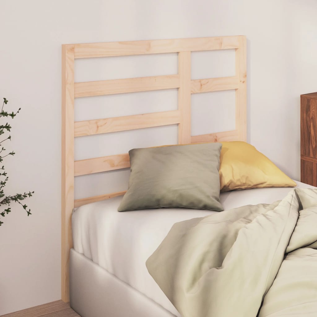 vidaXL Cabecero de cama madera maciza de pino 96x4x104 cm
