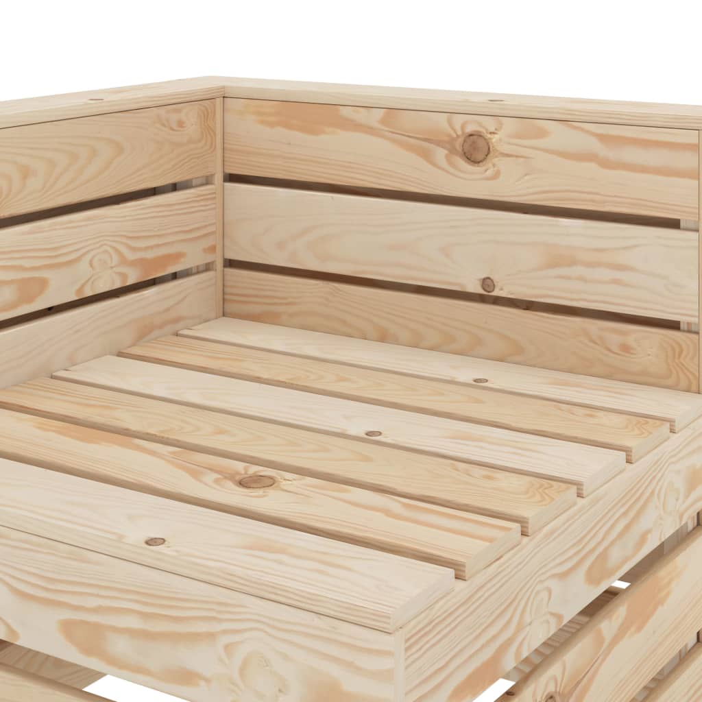 vidaXL Juego de muebles de palets para jardín 7 piezas de madera