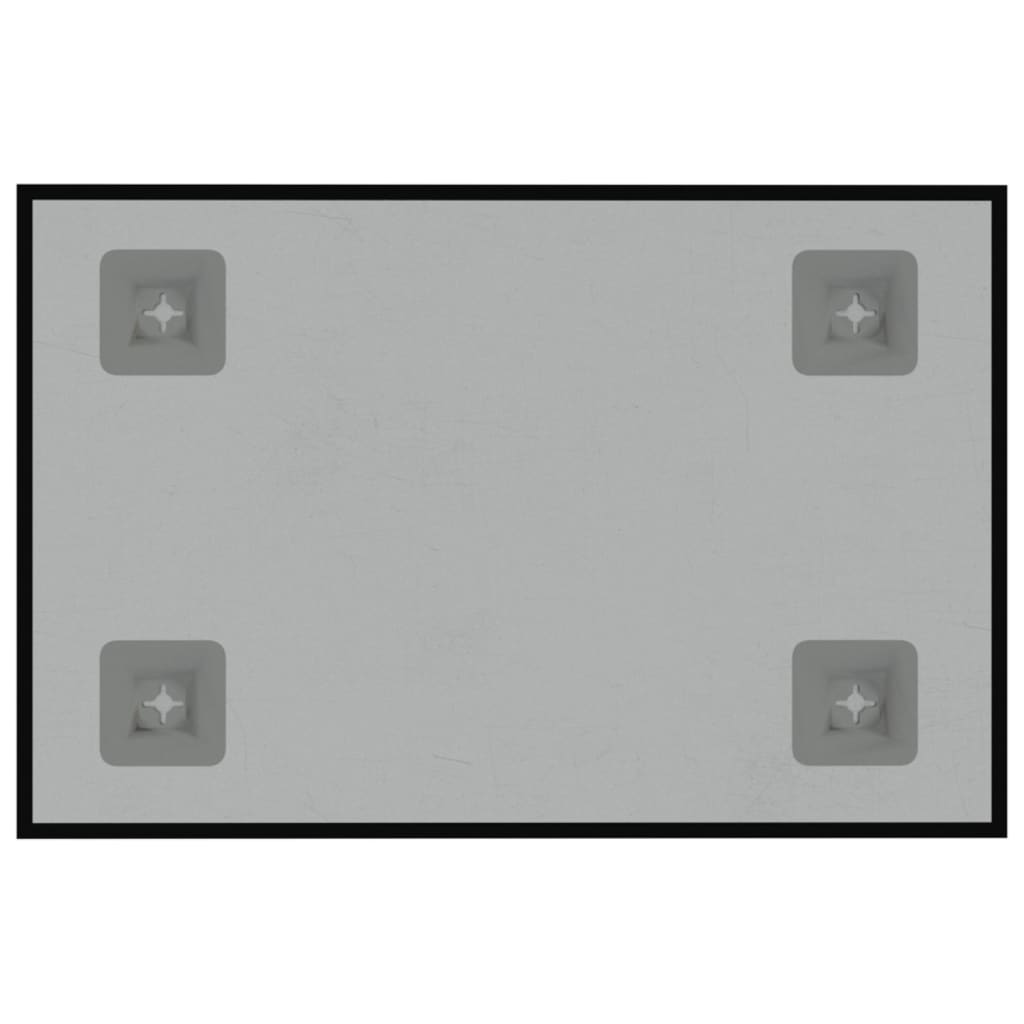 vidaXL Pizarra magnética de vidrio templado negro 30x20 cm