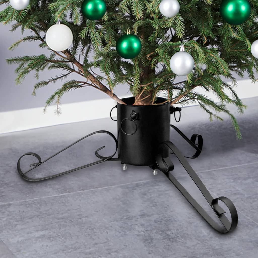vidaXL Soporte para árbol de Navidad negro 58x58x21 cm