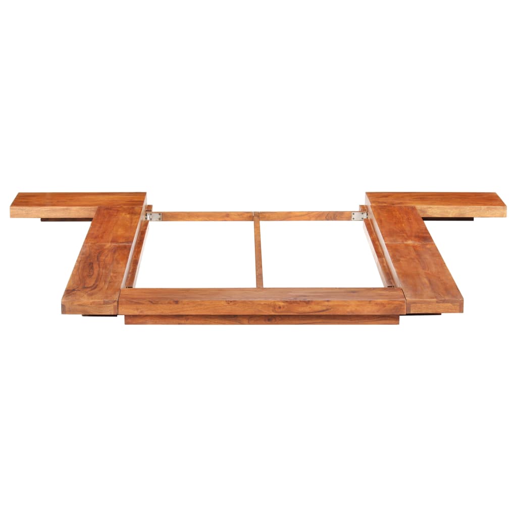 vidaXL Estructura para futón japonés madera maciza de acacia 120x200 cm