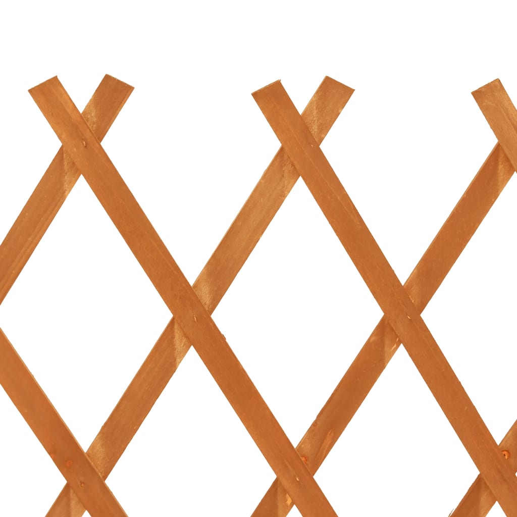 vidaXL Valla de jardín enrejado madera maciza abeto naranja 120x90 cm