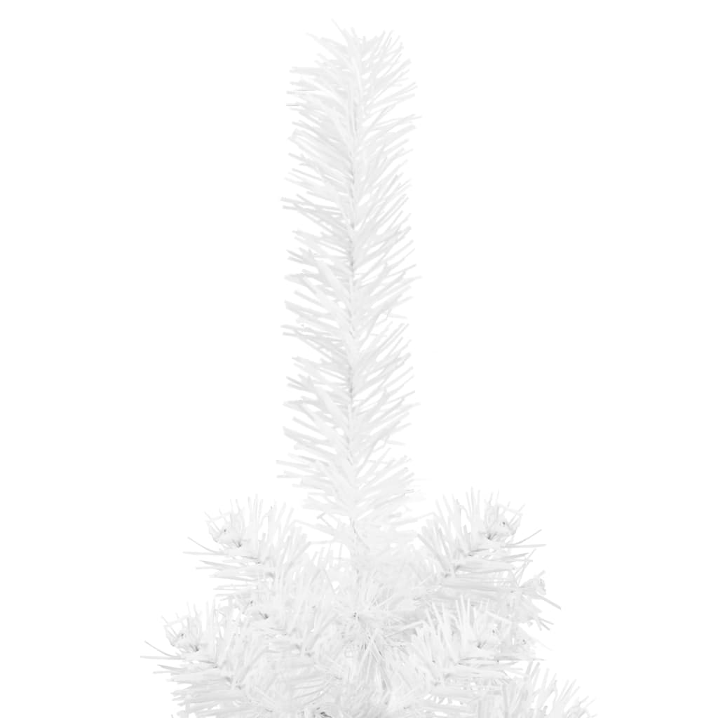 vidaXL Árbol de Navidad delgado blanco 210 cm