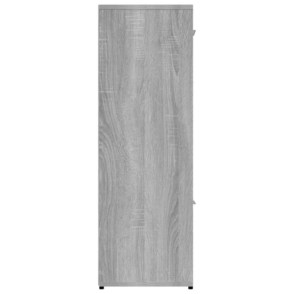 vidaXL Estantería madera contrachapada gris sonoma 90x30x90cm
