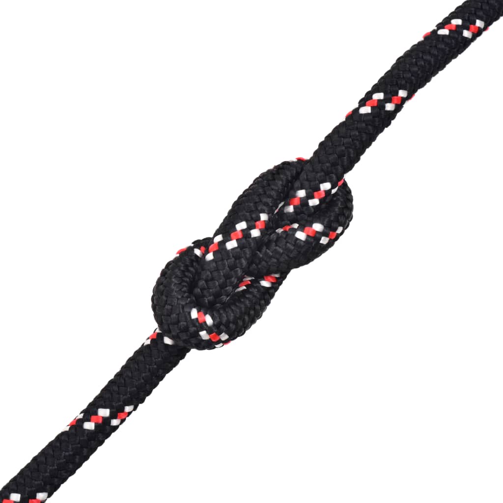 vidaXL Cuerda marina de polipropileno 10 mm 250 m negra