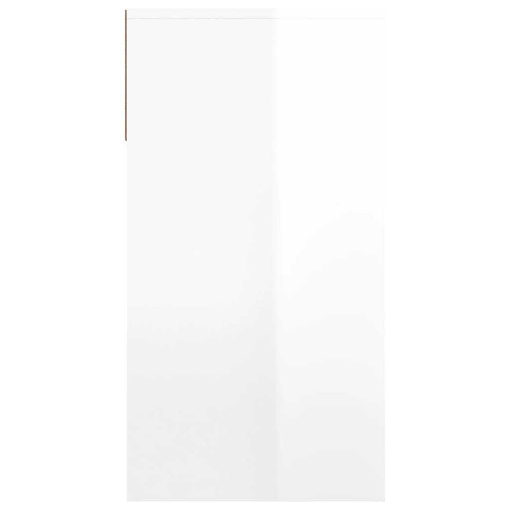 vidaXL Mesa consola madera contrachapada blanco brillante 100x39x75 cm –  Pensando en Casa