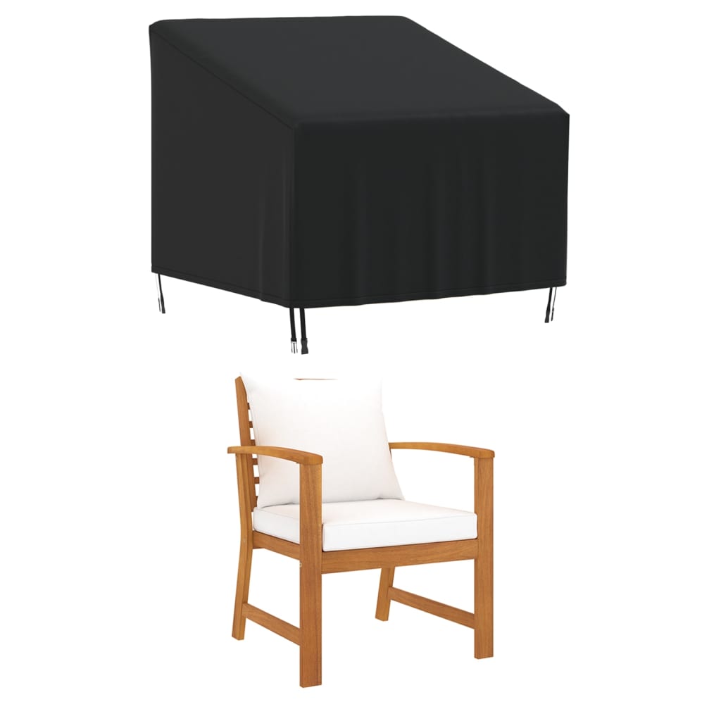 vidaXL Cubiertas sillas jardín 2 uds tela Oxford 420D 90x90x50/75 cm