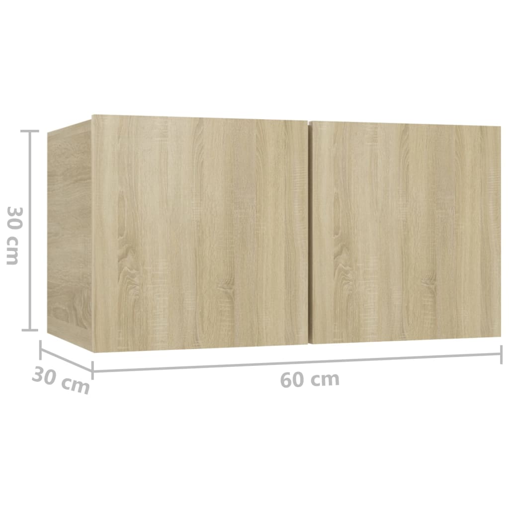 vidaXL Mueble de salón colgante roble Sonoma 60x30x30 cm