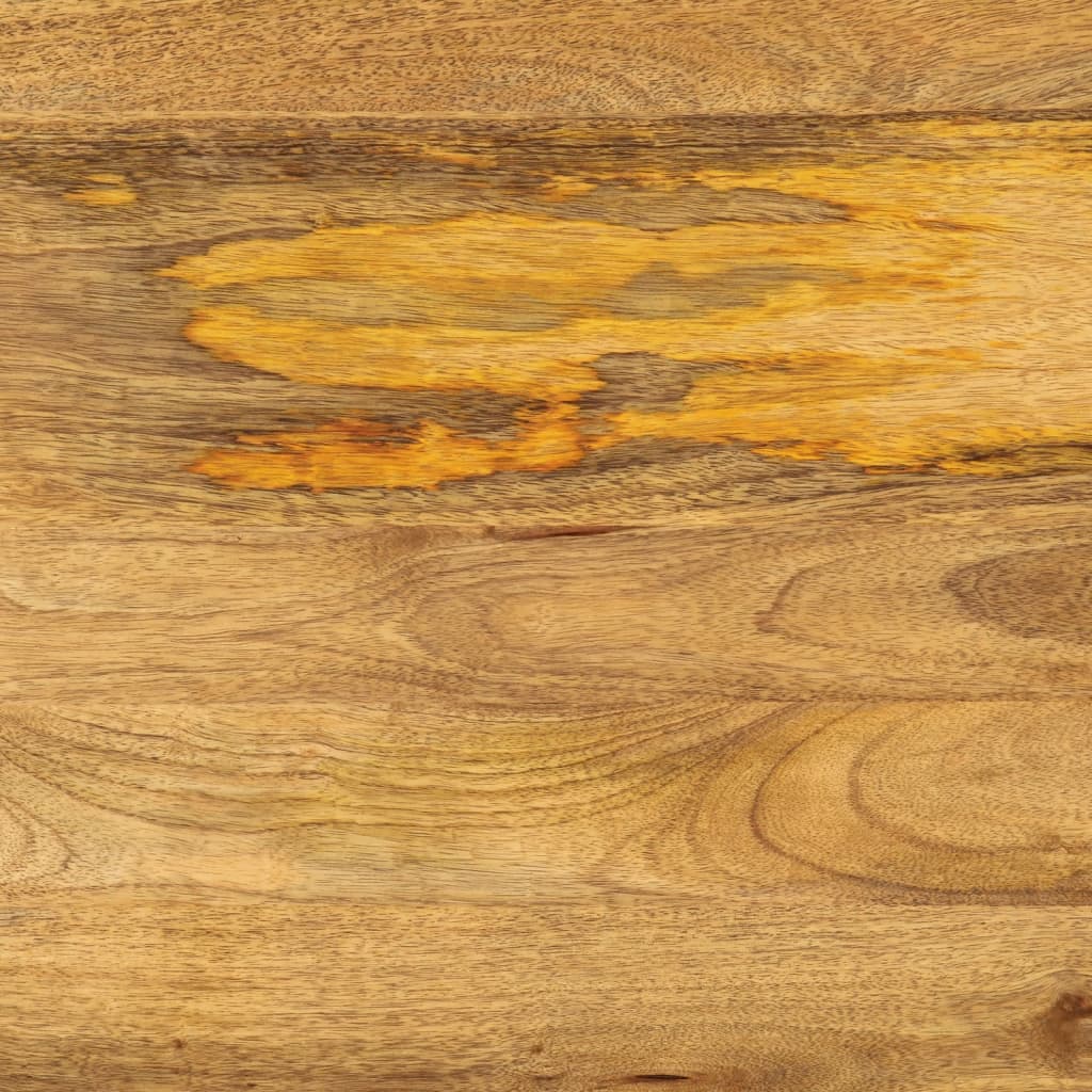 vidaXL Mesa de comedor madera maciza de mango y hierro 112x52x76 cm