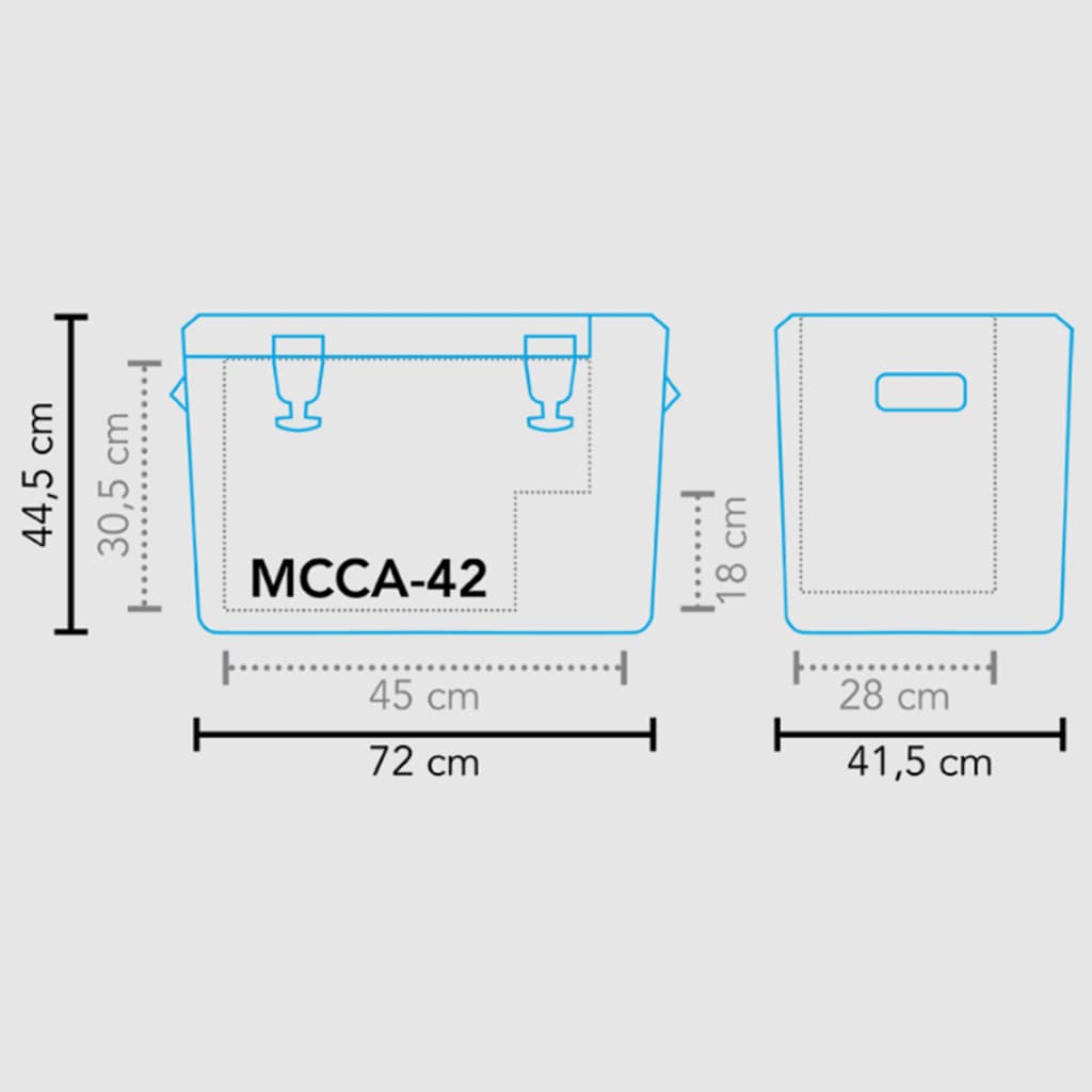 Mestic Nevera portátil con compresor 3 en 1 MCCA-42 negro 42 L