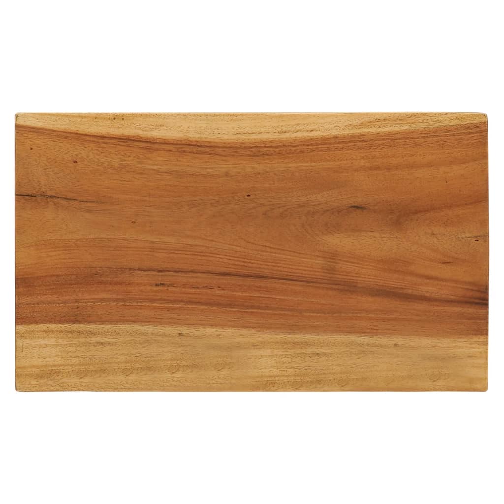 vidaXL Taburete de baño madera maciza de saman marrón