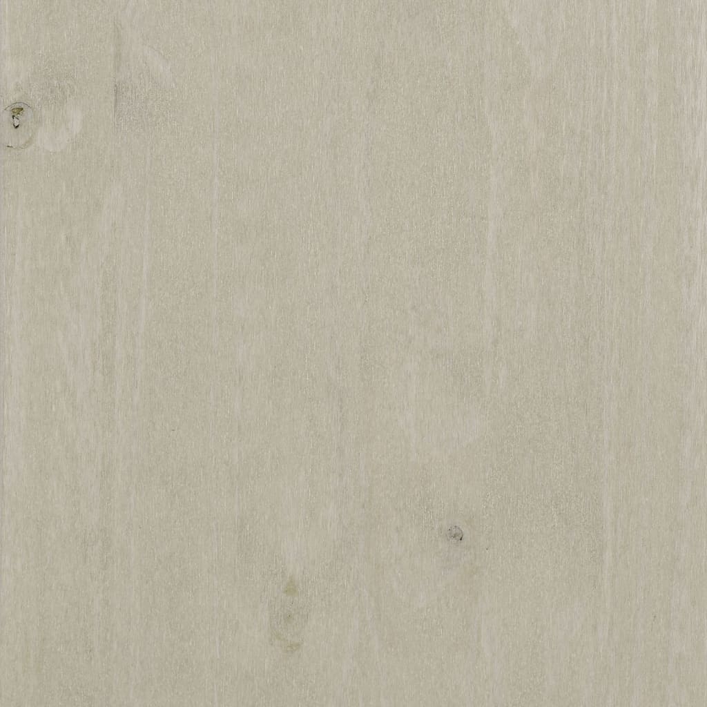 vidaXL Aparador de madera maciza de pino blanco 85x35x80 cm