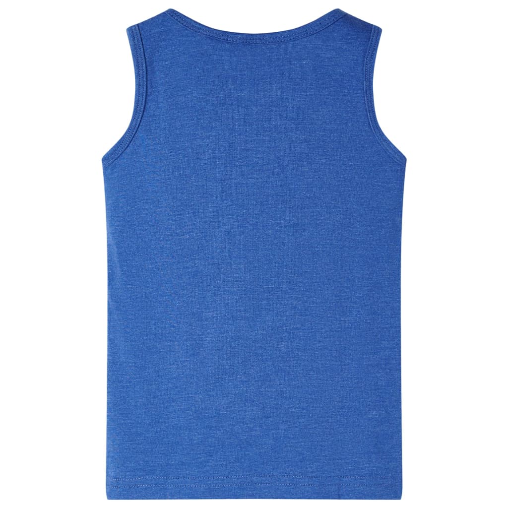 Camiseta de tirantes infantil azul mélange 92