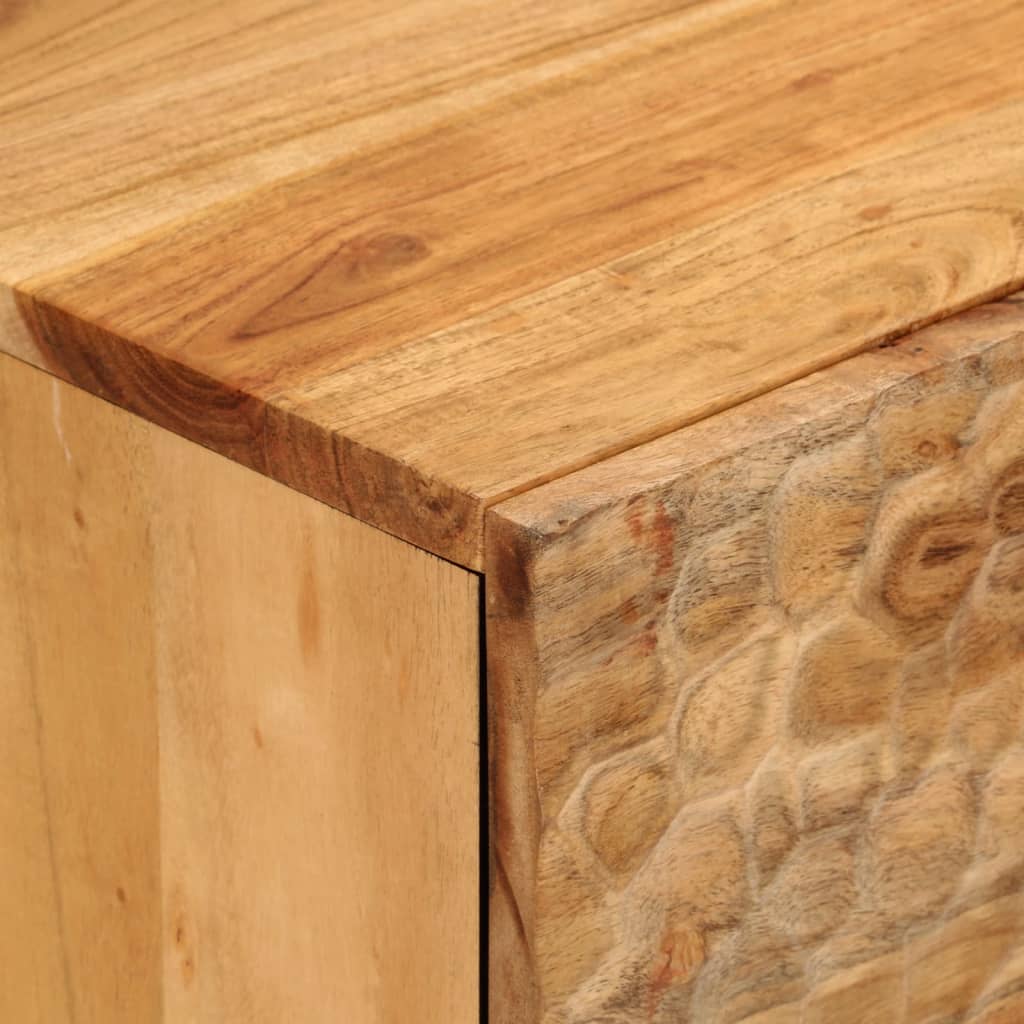 vidaXL Armario auxiliar madera maciza de acacia 80x33x75 cm