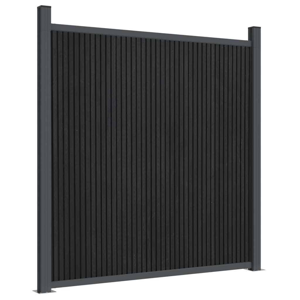 vidaXL Panel de valla WPC gris 173x186 cm