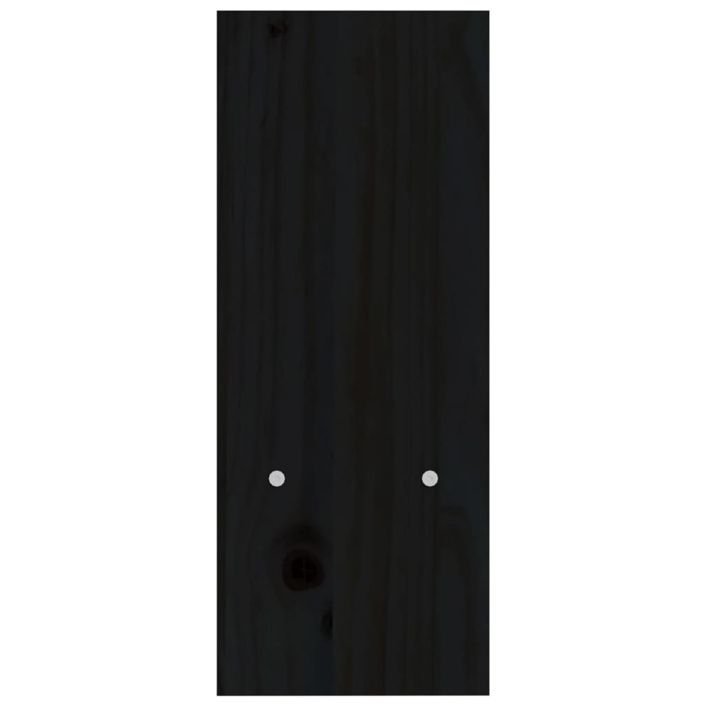 vidaXL Soporte para monitor madera maciza pino negro (39-72)x17x43 cm