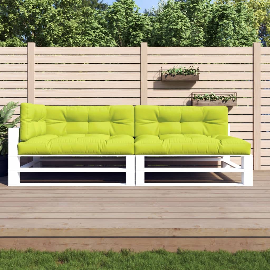 vidaXL Cojines para sofá de palets 5 unidades tela verde claro