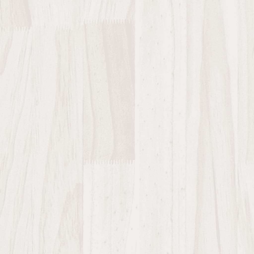 vidaXL Jardineras 2 unidades madera maciza de pino blanco 40x40x70 cm