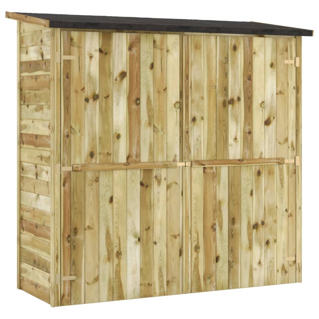vidaXL Caseta de herramientas de jardín madera de pino 182x76x175 cm