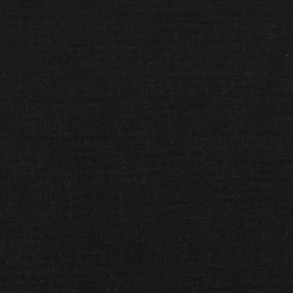 vidaXL Cama box spring con colchón tela negro 120x190 cm