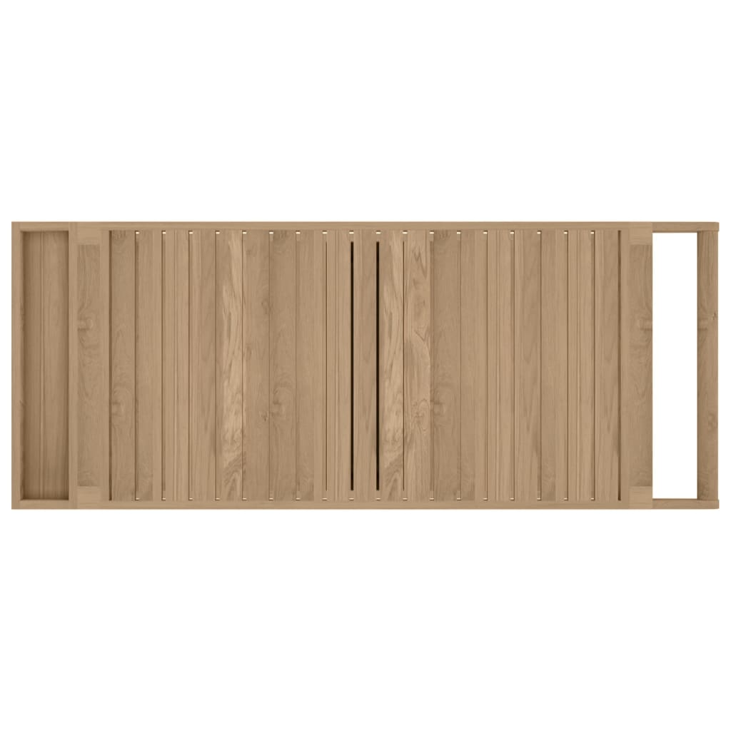 vidaXL Carrito de bar madera maciza de teca 120x50x90 cm