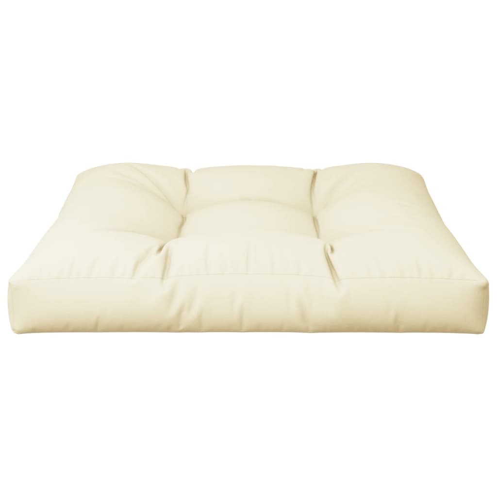 vidaXL Cojín para sofá de palets tela crema 70x70x12 cm
