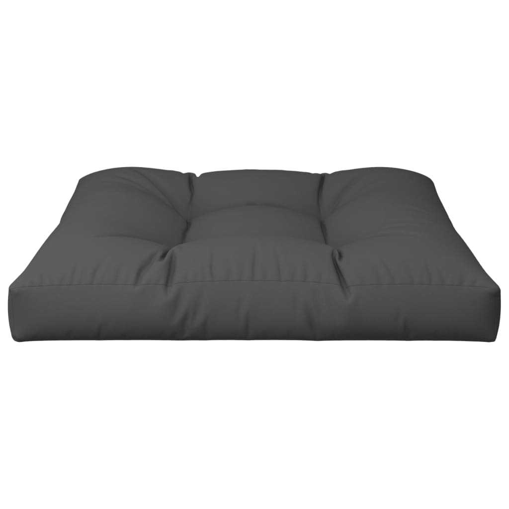 vidaXL Cojín para sofá de palets de tela negro 70x70x12 cm