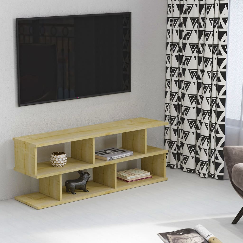Homemania Mueble para TV Su roble 120x29,6x45 cm