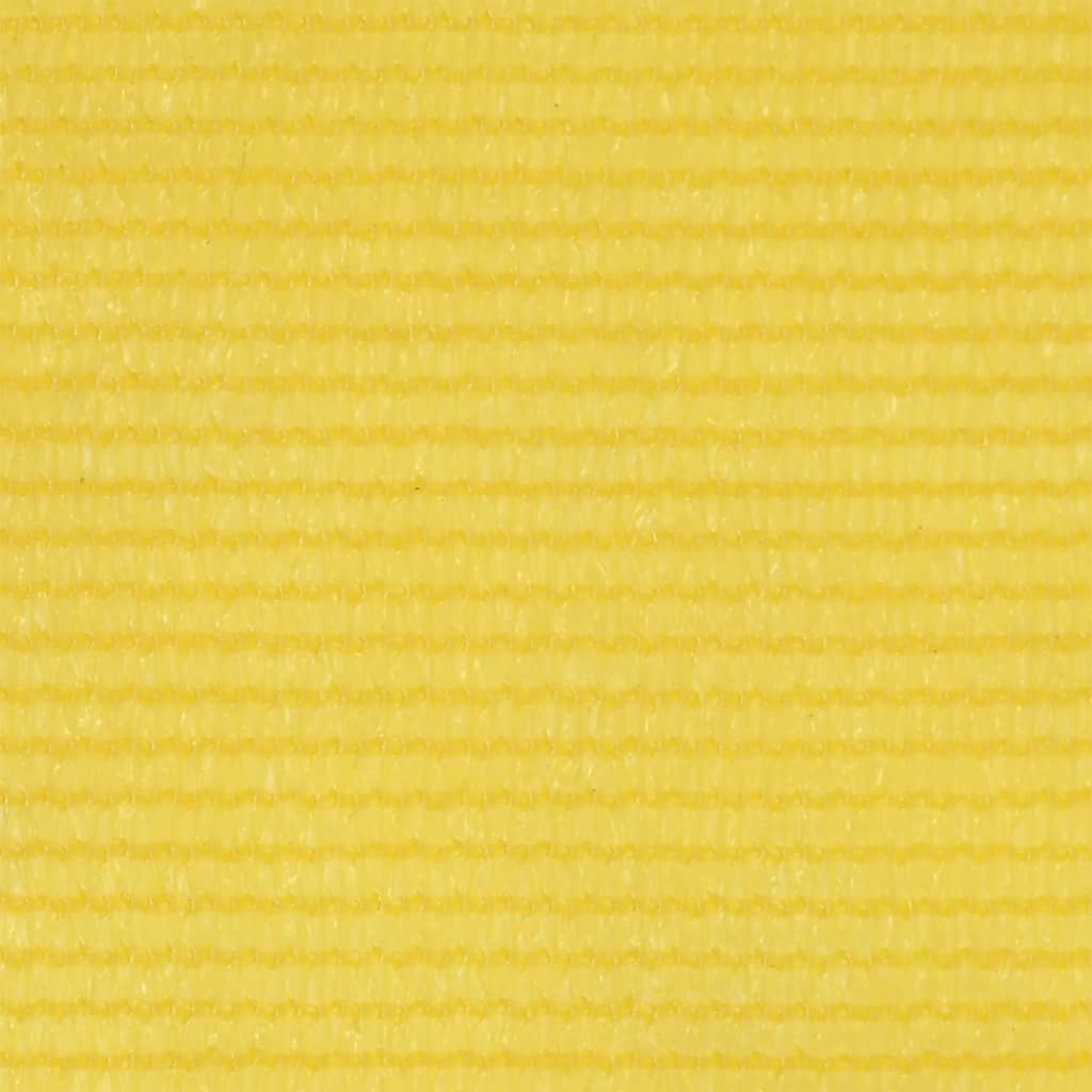 vidaXL Toldo para balcón HDPE amarillo 90x300 cm