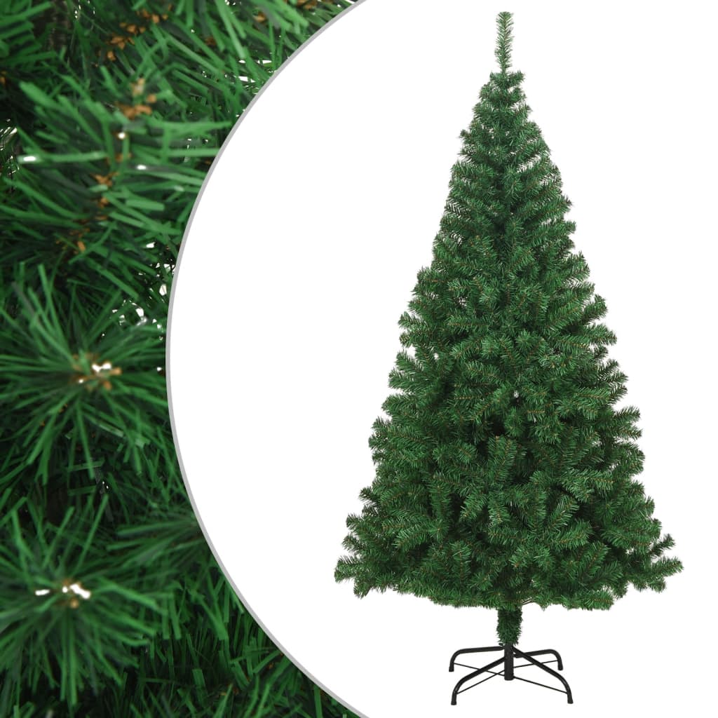 vidaXL Árbol de Navidad artificial con ramas gruesas PVC verde 180 cm