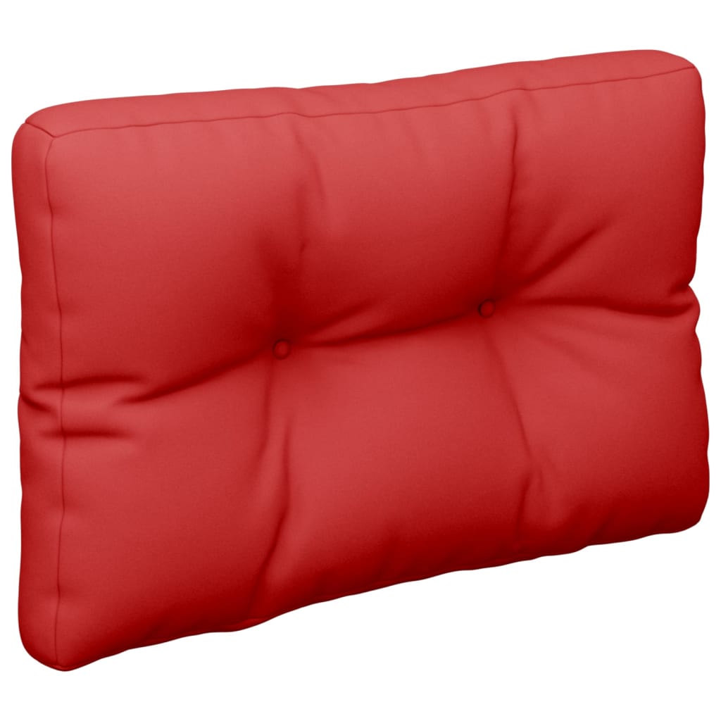 vidaXL Cojín para sofá de palets de tela rojo 60x40x12 cm