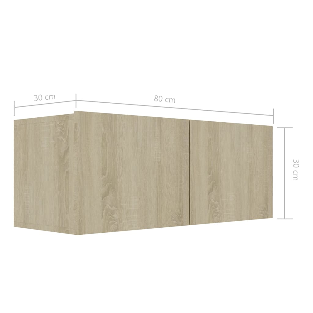 vidaXL Set de muebles para TV 8 pzas madera contrachapada roble Sonoma