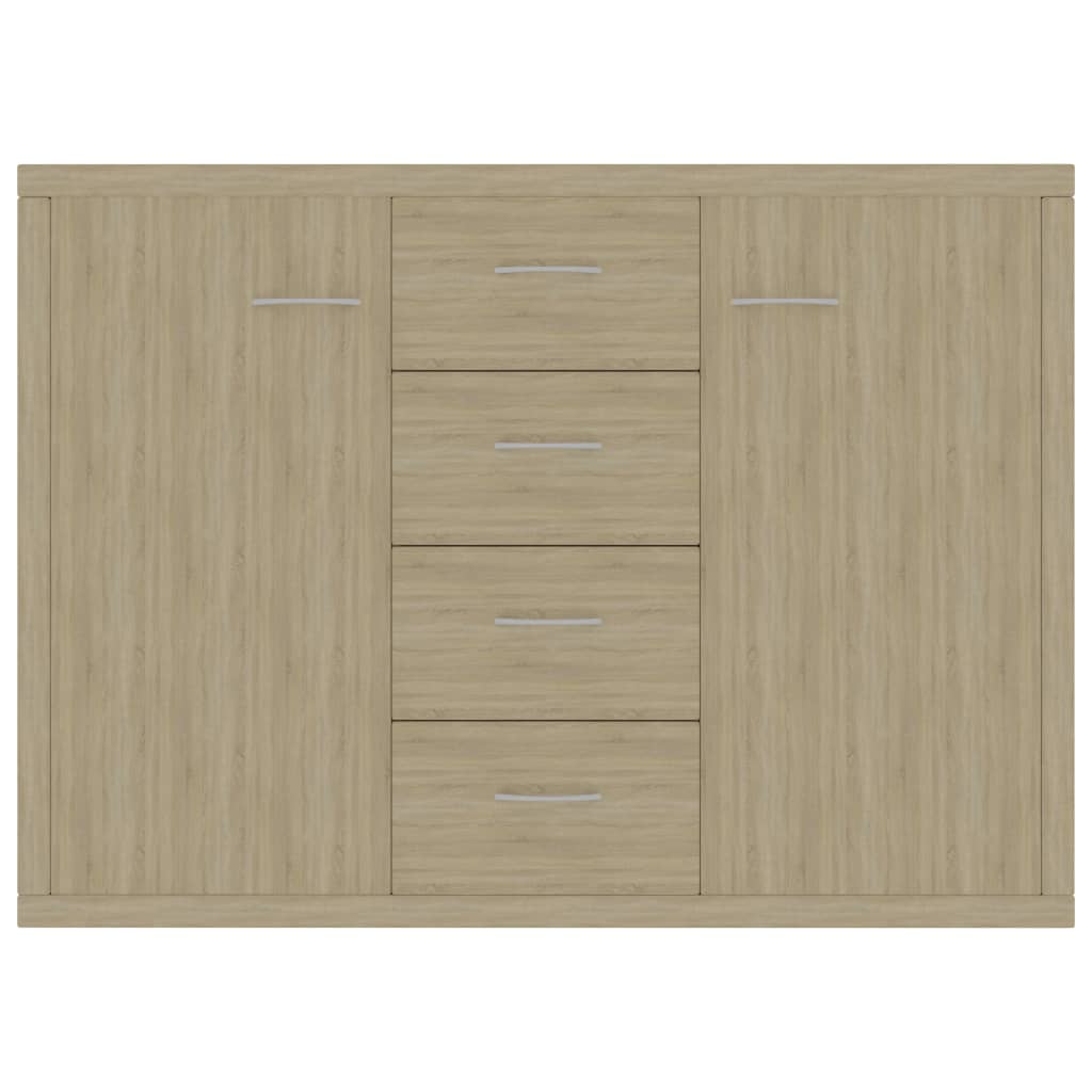 vidaXL Aparador de madera contrachapada color roble Sonoma 60x30x70 cm