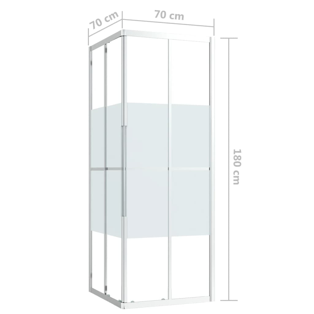 vidaXL Cabina de ducha ESG 70x70x180 cm
