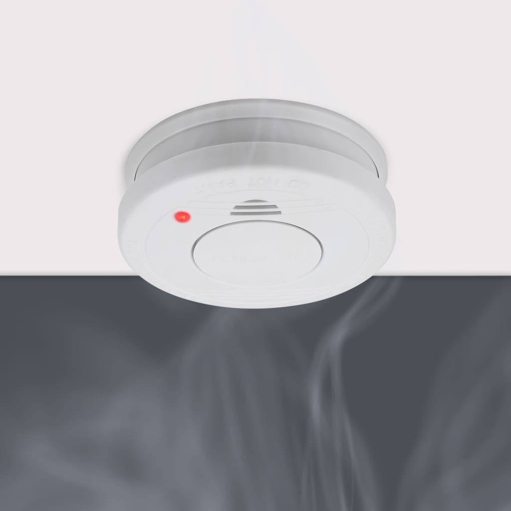 Smartwares Set de 2 detectores de humo blanco 10x10x3,5 cm