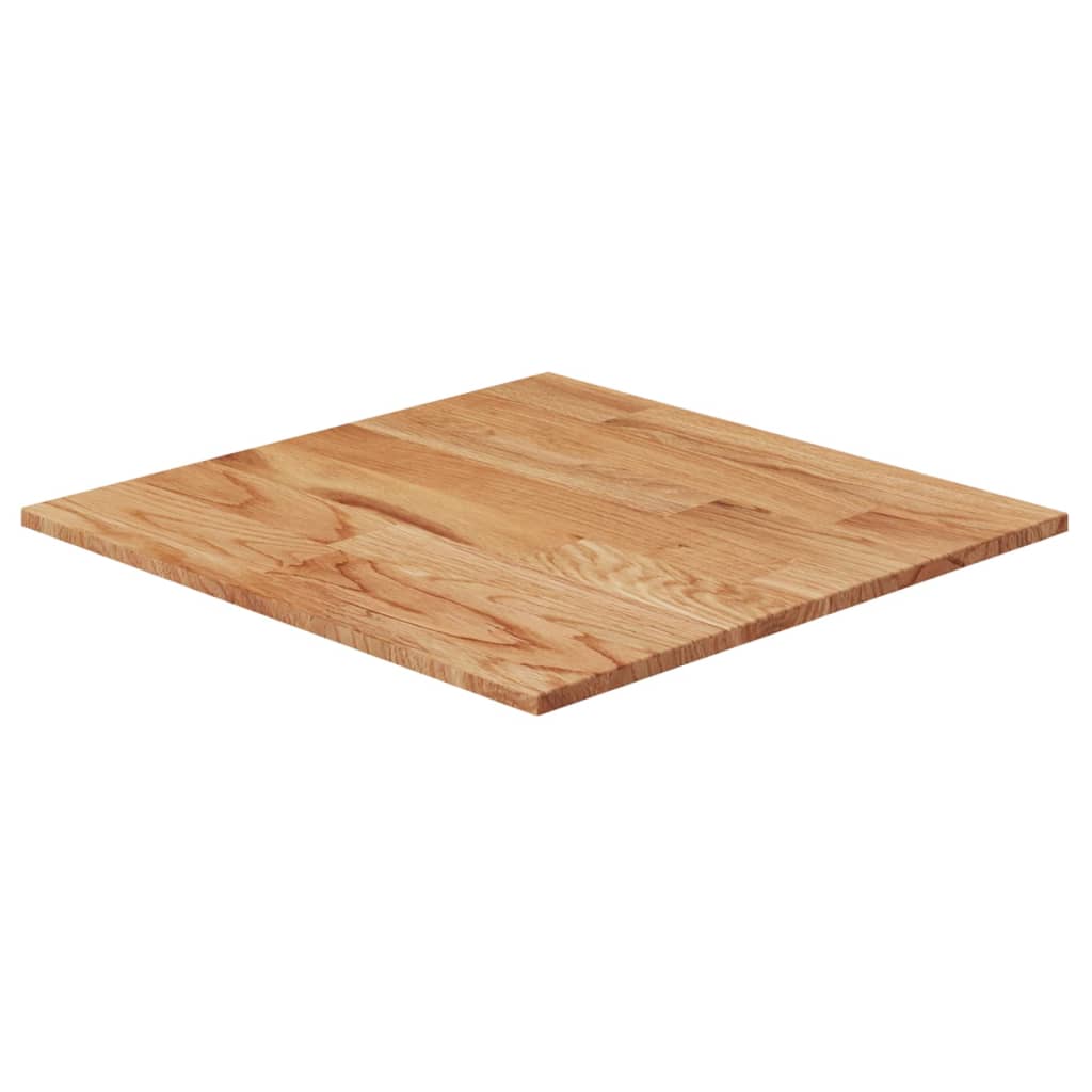vidaXL Tablero de mesa cuadrado madera roble marrón claro 40x40x1,5 cm