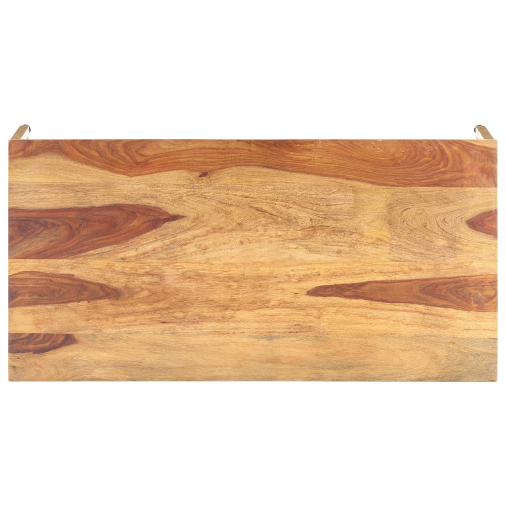 vidaXL Mesa de centro de madera maciza de sheesham 120x60x40 cm