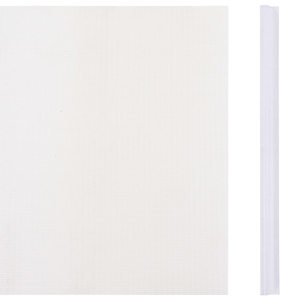 vidaXL Panel de valla de PVC blanco 70x0,19 m