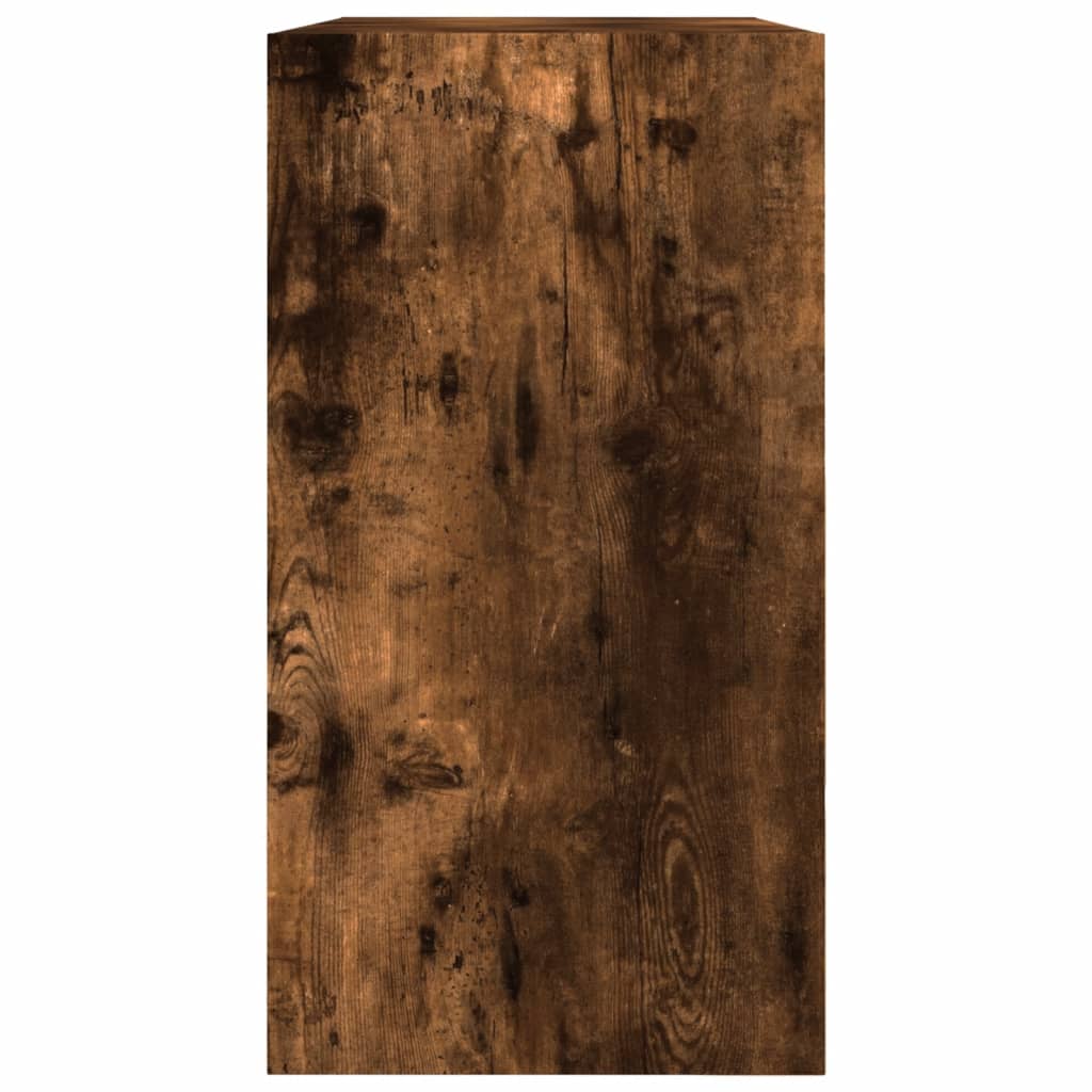vidaXL Zapatero de madera de ingeniería roble ahumado 80x34x63 cm