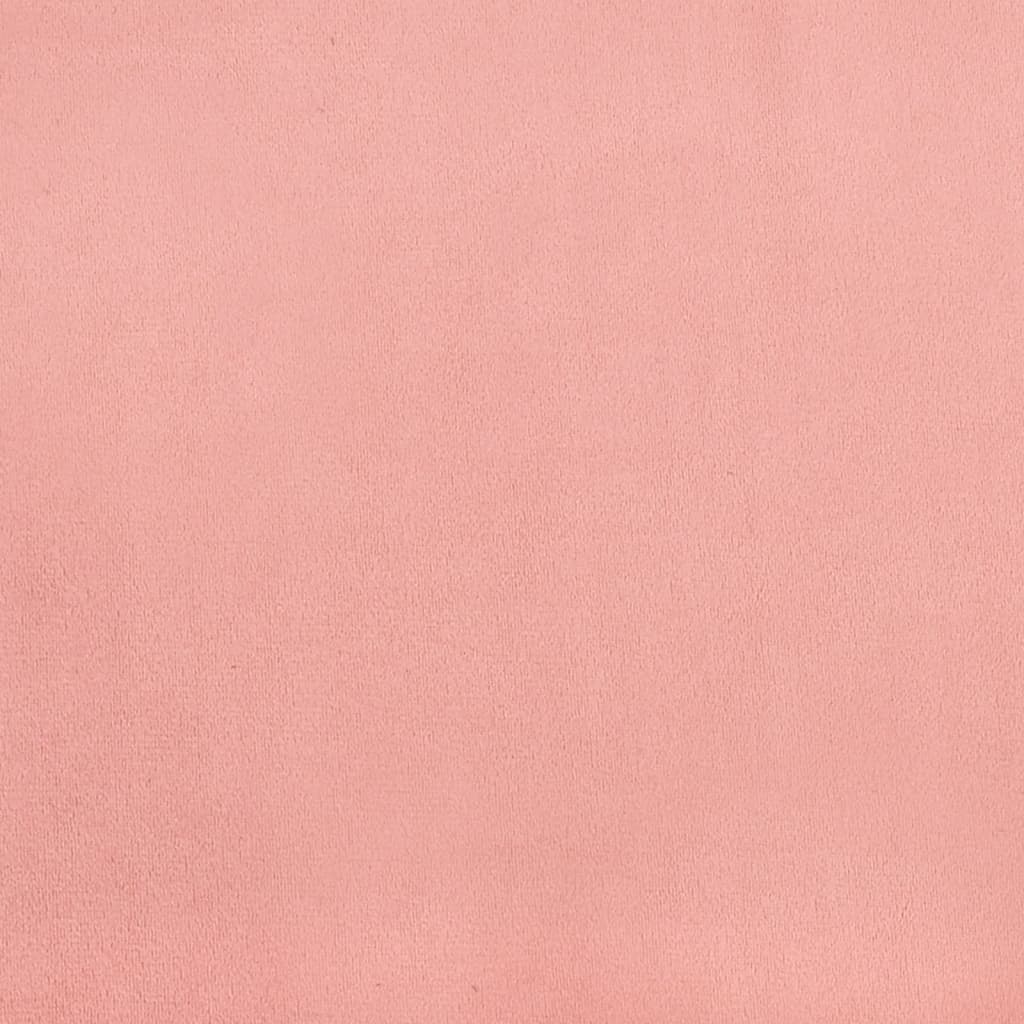 vidaXL Cabecero con orejas de terciopelo rosa 203x23x118/128 cm