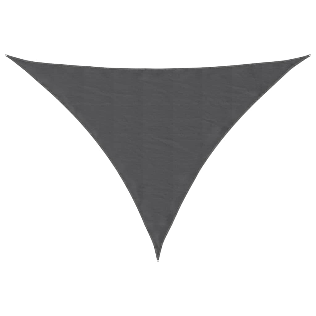 vidaXL Toldo de vela triangular tela Oxford gris antracita 3x4x5 m
