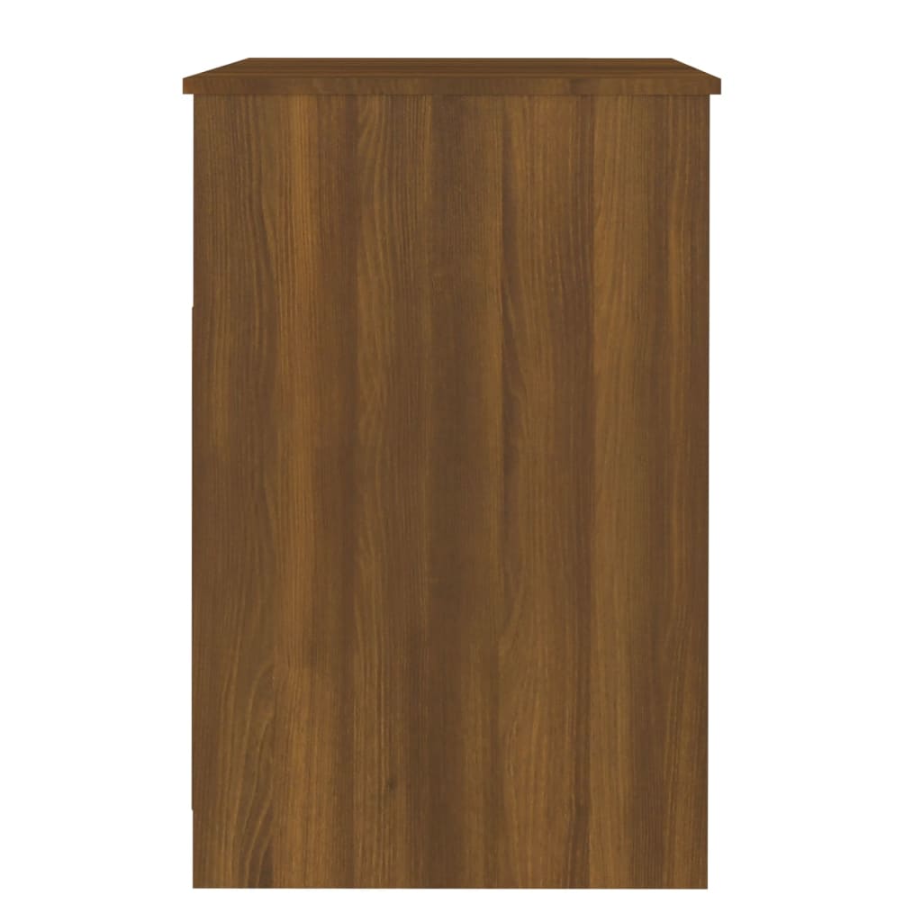 vidaXL Cajonera de madera contrachapada roble marrón 40x50x76cm