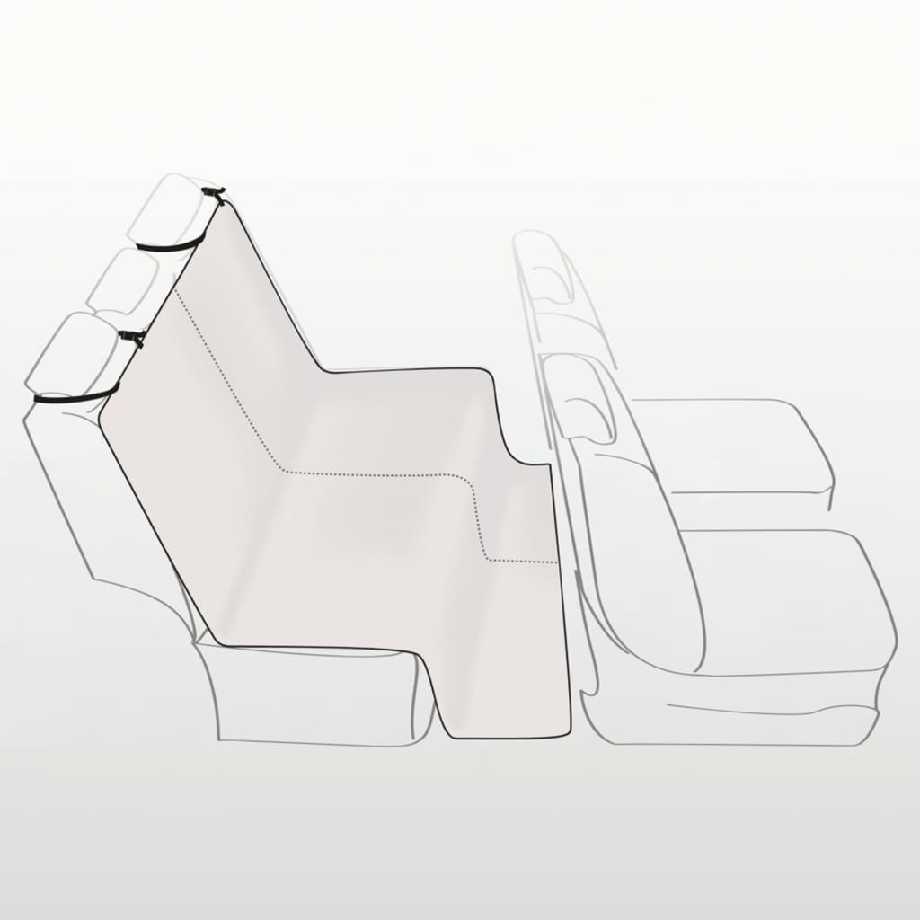 TRIXIE Funda de asiento coche para perros divisible beige 145x120 cm