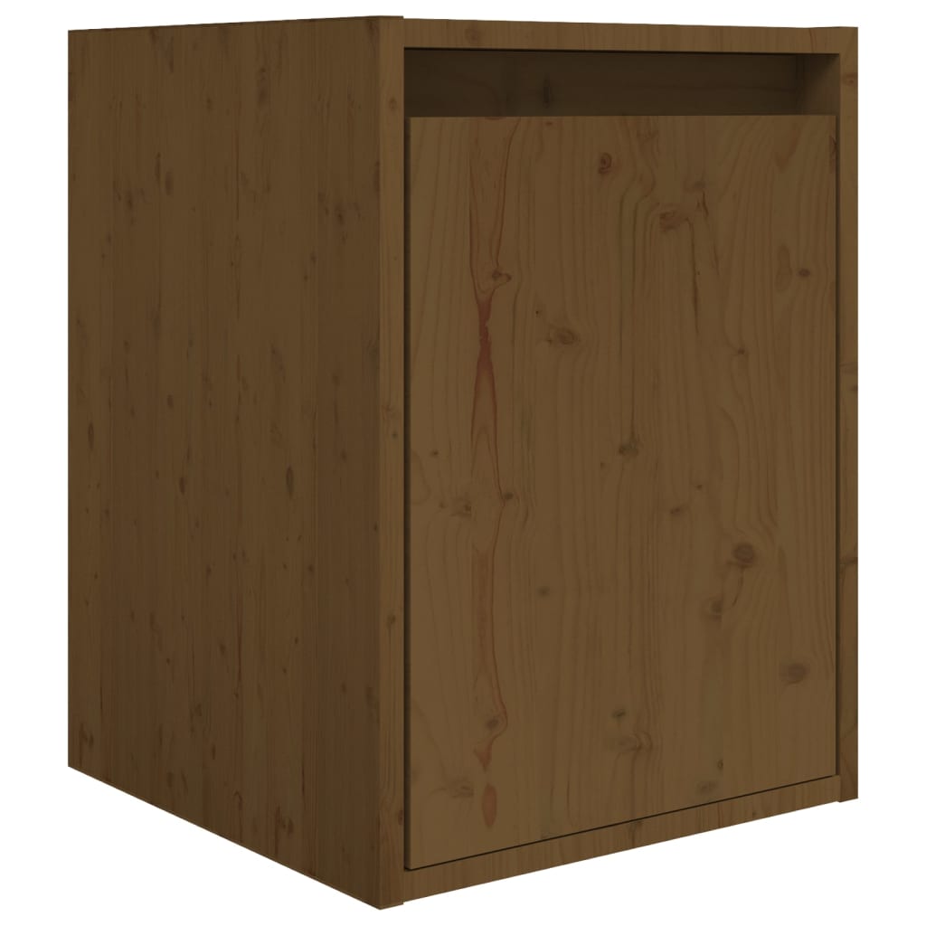 vidaXL Muebles para TV 3 piezas madera maciza de pino marrón miel