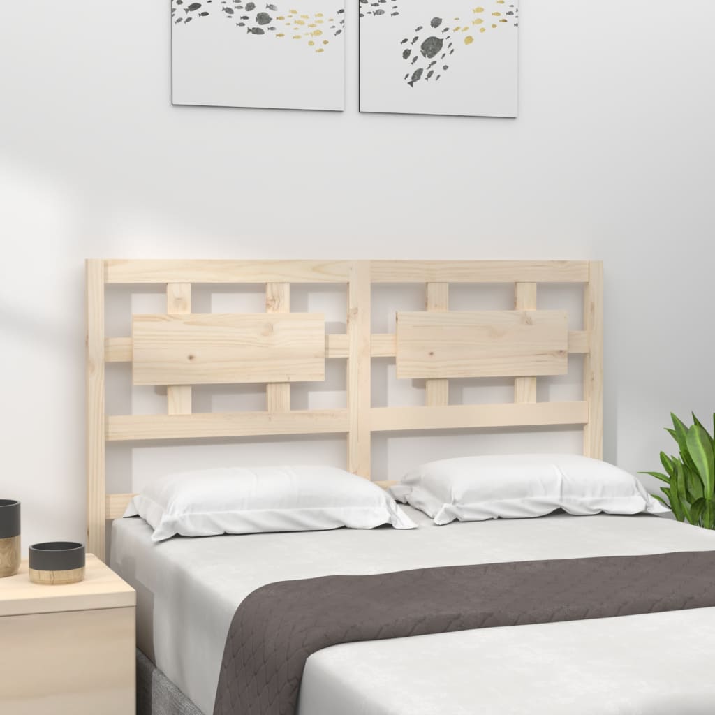 vidaXL Cabecero de cama madera maciza de pino 155,5x4x100 cm